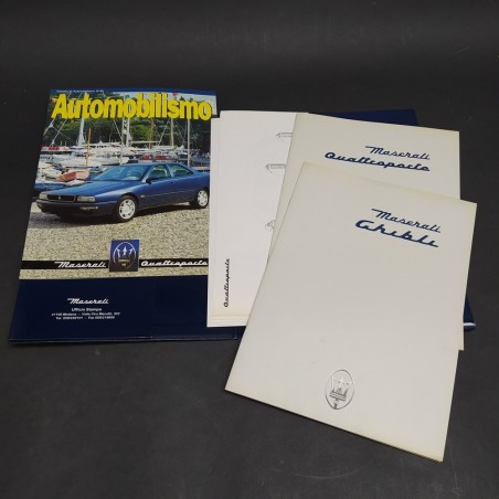 Cartellina stampa - Press Release auto Maserati Ghibli e Quattroporte. Inglese