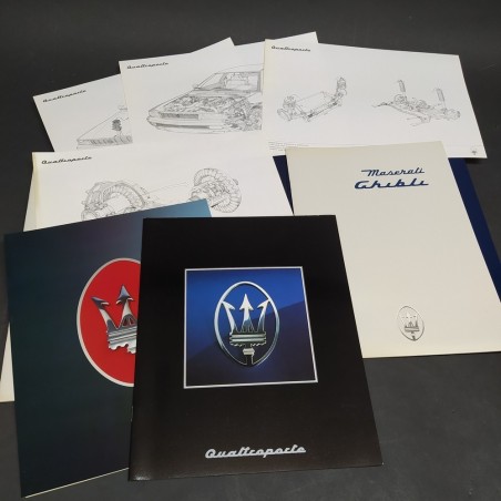 Cartellina stampa - Press Release auto Maserati Ghibli e Quattroporte. Inglese