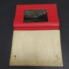 Portadocumenti del XXV Gran Premio F1 di Pescara, 1957 con pubblicità. Macchie 2