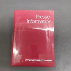 Cartellina stampa - Press Release vetture Porsche 1989 in francese. Aloni