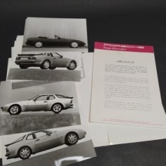 Cartellina stampa - Press Release vetture Porsche 1989 in francese. Aloni 2