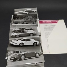 Cartellina stampa - Press Release vetture Porsche 1990 in francese. Fioritura 2