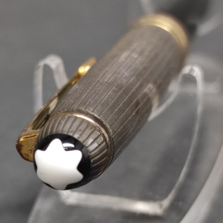 Portamina Montblanc Meisterstück Solitaire Doué Black/Silver 1651 finiture dorate