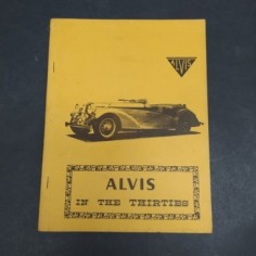 Libro Alvis in the thirties, raccolta di articoli tratti da riviste anni '30