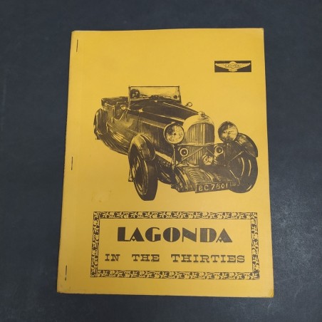 Libro Lagonda in the thirties, raccolta di articoli tratti da riviste anni '30