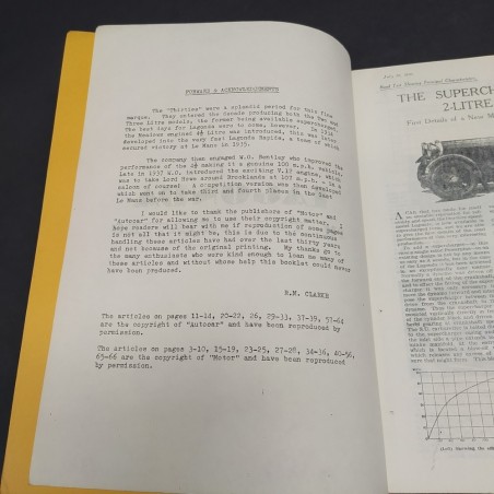Libro Lagonda in the thirties, raccolta di articoli tratti da riviste anni '30