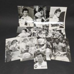 Lotto di 11 foto del pilota di F1 Patrese, anni '80. Condizioni discrete