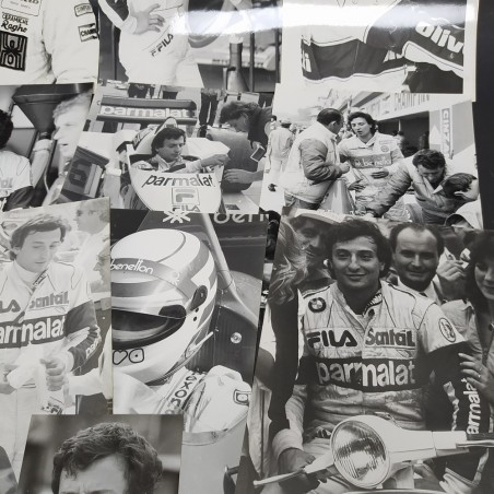Lotto di 11 foto del pilota di F1 Patrese, anni '80. Condizioni discrete