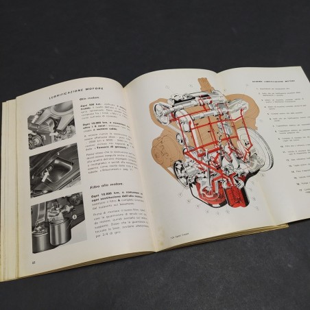 Libretto uso e manutenzione delle auto Fiat 124 Sport Coupè, 1970. Mediocre