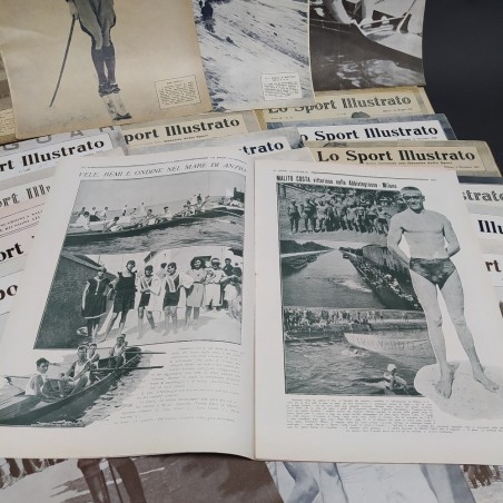 Lotto di 22 numeri della rivista Lo sport illustrato, anni 1920/21. Mediocri