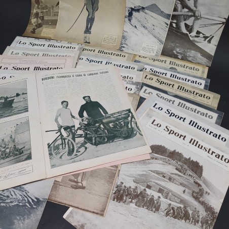 Lotto di 22 numeri della rivista Lo sport illustrato, anni 1920/21. Mediocri