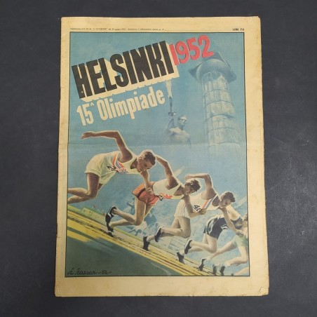 Supplemento alla rivista Il Vittorioso, speciale olimpiadi Helsinki 1952. Aloni