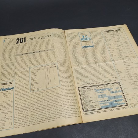 Supplemento alla rivista Il Vittorioso, speciale olimpiadi Helsinki 1952. Aloni