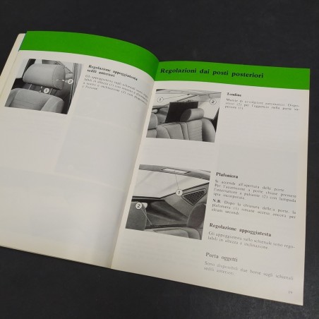 Libretto uso e manutenzione auto Lancia Gamma, 1980. Condizioni mediocri
