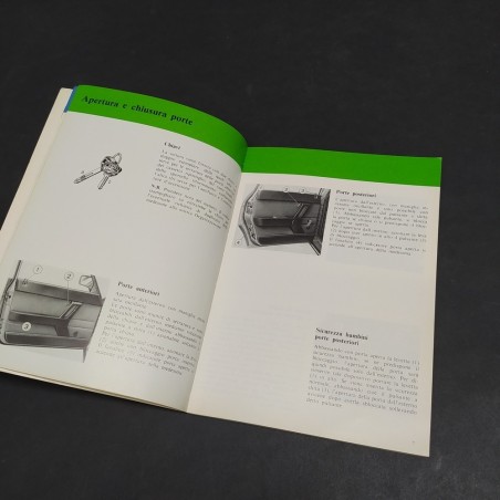 Libretto uso e manutenzione auto Lancia Gamma, 1980. Condizioni mediocri