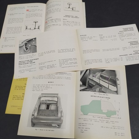 Libretti e supplementi Uso e manutenzione Autobianchi Panoramica in inglese
