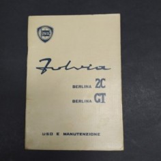 Libretto uso e manutenzione auto Lancia Fulvia Berlina 2C/GT, 1967. Mediocre