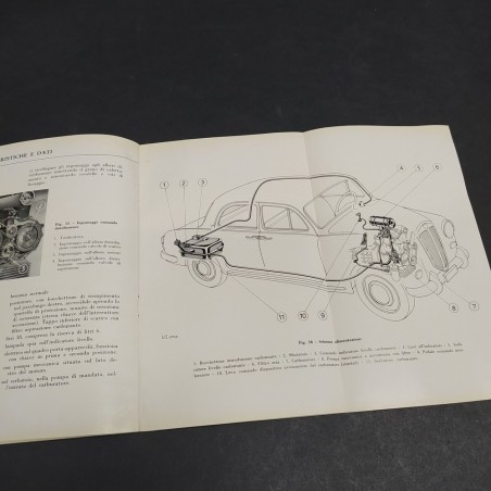Libretto uso e manutenzione auto Lancia Appia 2° serie, 1957. Mediocre