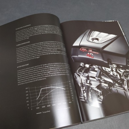 Catalogo Alfa Romeo 4C Spider anno 2016 copertina rigida