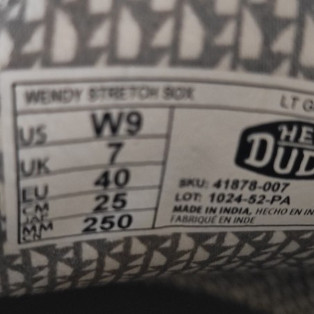 Hey Dude Wendy Stretch Sox Light Grey – Donna EU 40 / US 9