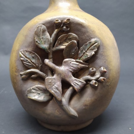 Coppia vasi Riccardo Gatti Faenza ceramica smalti metallici anni ’30-40