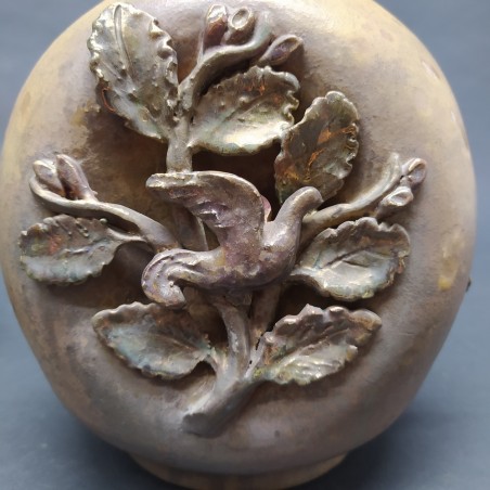 Coppia vasi Riccardo Gatti Faenza ceramica smalti metallici anni ’30-40