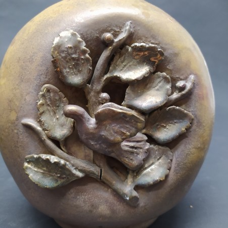 Coppia vasi Riccardo Gatti Faenza ceramica smalti metallici anni ’30-40