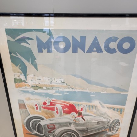 Poster Geo Ham Monaco GP 1936 ristampa museale Automobiliste
