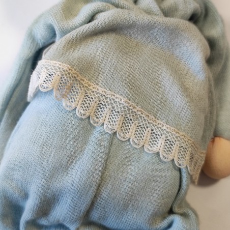 Bambolina giapponese con carillon Musical Baby-Doll con confezione. Macchie