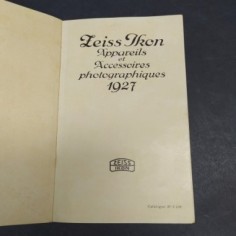 Catalogo di macchie fotografiche Zeiss Ikon francese,1927. Macchie,ingiallimenti 2