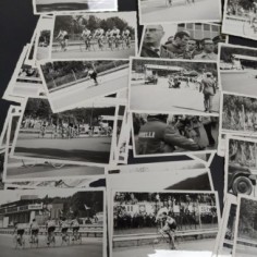 Lotto di 45 foto di ciclismo in bianco/nero. Condizioni discrete 2