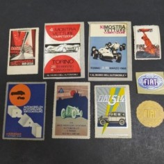 Lotto di 9 chiudilettera dedicati all'automobilismo, vari formati. Discreti 2