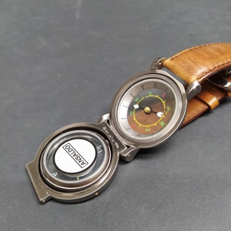 Orologio da polso Ansaldo al quarzo con bussola e cronometro, Certificati. Buono