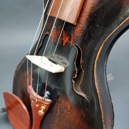 Violino fine 800 misura 4/4 Gusetto da collezione restaurato legno scuro
