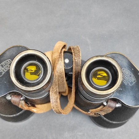 Binocolo Carl Zeiss 7x50 periodo WWII completo di custodia in pelle