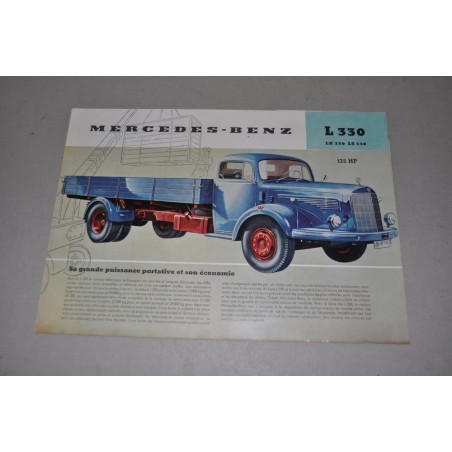 PROSPEKT DEPLIANT BROCHURE MERCEDES BENZ L 330 & LK & LS 2 PAG. FRANCESE