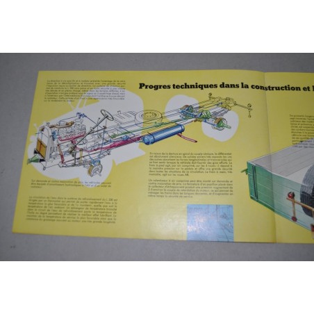 PROSPEKT DEPLIANT BROCHURE MERCEDES BENZ L 330 & LK & LS 2 PAG. FRANCESE