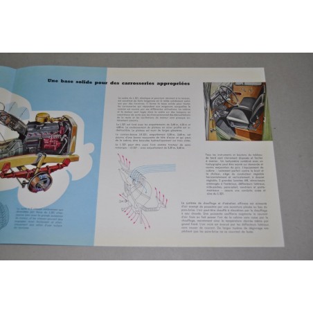 PROSPEKT DEPLIANT BROCHURE MERCEDES BENZ L 321 & LK % LS 120 HP FRANCESE