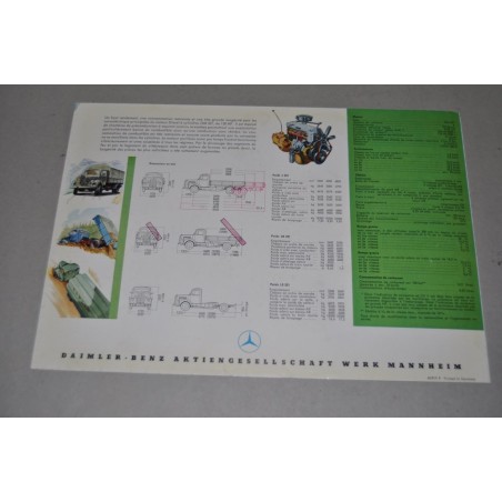 PROSPEKT DEPLIANT BROCHURE MERCEDES BENZ L321 LK321 LS321 120 HP FRANCESE