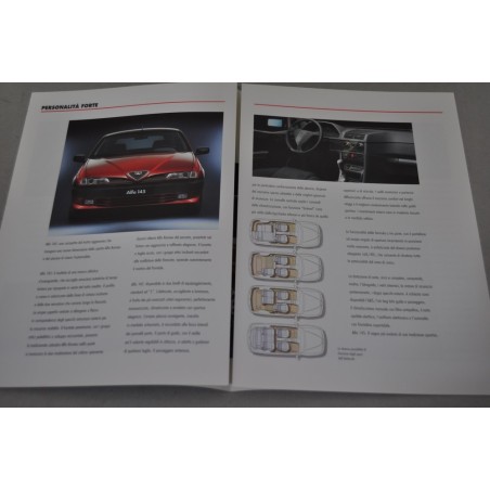PROSPEKT DEPLIANT BROCHURE ALFA ROMEO ALFA 145 2 PAG. ITALIANO 1994 - OTTIMO