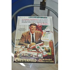 POSTER PUBBLICITARIO SIGARETTE CHESTERFIELD RONALD REAGAN 2