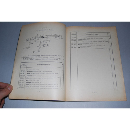 SPA CHASSIS MOD 25AU E 25R CATALOGO PARTI RICAMBIO GIUGNO 1935 XIII MOLTO BUONO