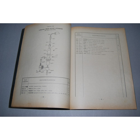 SPA CHASSIS MOD 25AU E 25R CATALOGO PARTI RICAMBIO GIUGNO 1935 XIII MOLTO BUONO