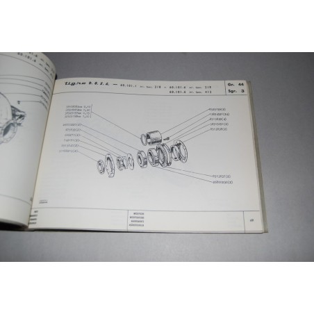 OM TIGRE D.G.S.A. AUTOTELAIO CATALOGO PARTI DI RICAMBIO 500 6/67 OTTIMO