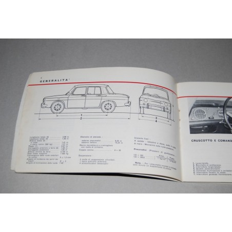 LIBRETTO USO MANUTENZIONE RENAULT R1130 ITALIANO LIEVI DANNI IN COPERTINA