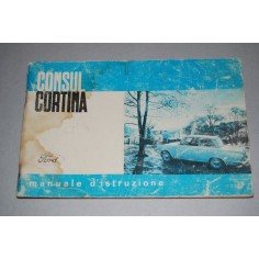 LIBRETTO USO MANUTENZIONE FORD CONSUL CORTINA PIEGHE E MACCHIE IN COPERTINA