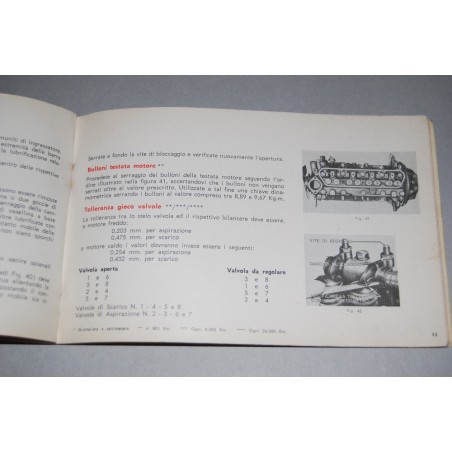 LIBRETTO USO MANUTENZIONE FORD CONSUL CORTINA PIEGHE E MACCHIE IN COPERTINA