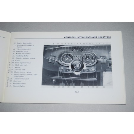 LIBRETTO USO MANUTENZIONE TRIUMPH 2.5 PI HANDBOOK 545066 3° ED. 5m/4/1969 BUONO