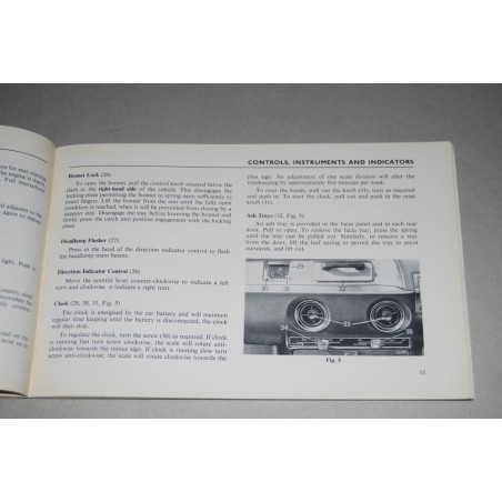 LIBRETTO USO MANUTENZIONE TRIUMPH 2.5 PI HANDBOOK 545066 3° ED. 5m/4/1969 BUONO