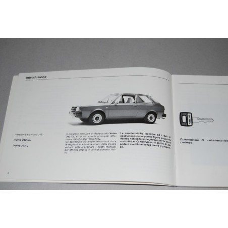 LIBRETTO USO MANUTENZIONE VOLVO 343 TP 1426/1 4000 11.76 1976 ITALIANO D.3.5.202